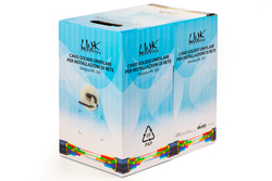 CAVO SOLIDO UTP PER RETI CATEGORIA 5E AWG24 MATERIALE CCA MATASSA MT 305 CLASSE CPR ECA