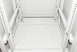 ARMADIO RACK 19" 27U (A)1388 (L)600 (P)1000 COLORE GRIGIO PORTA VETRO DISASSEMBLATO