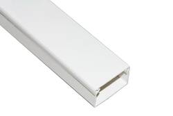 CANALINA PASSACAVI ADESIVA IN PVC MM 40x25 MT 2 CON COPERCHIO SCORREVOLE BIANCO
