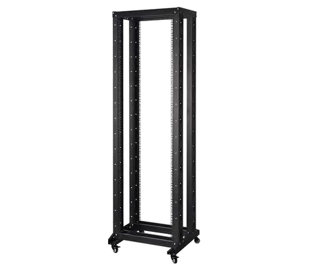 ARMADIO RACK 19" PER RETI 32U (A)1610, (L)600, (P)800 COLORE GRIGIO PORTA VETRO DISASSEMBLATO