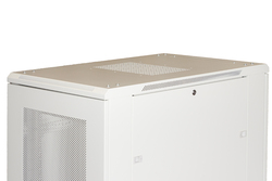 ARMADIO RACK 19" PER RETI 37U (A)1833, (L)600, (P)1000 COLORE GRIGIO PORTA TRAFORATA DISASSEMBLATO