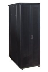 ARMADIO RACK 19"  PER RETI 37U (A)1833, (L)600, (P)1000 COLORE NERO PORTA TRAFORATA