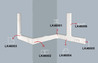 PEZZO DI GIUNZIONE PER 2 CANALINE LK46118 MM. 46X18