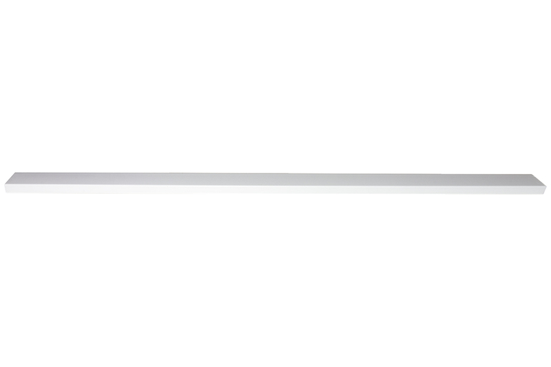 CONFEZIONE 10 CANALINE PASSACAVI DA MURO MM 46x18 LUNGHEZZA MT 1 BIANCO CON COPERCHIO SCORREVOLE (10 METRI IN TOTALE)