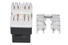 PRESA RETE KEYSTONE JACK RJ45 CATEGORIA 5E UTP COLORE NERO 180° CONTATTI DORATI 50 MICRON
