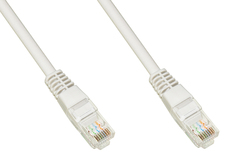 CAVO RETE UTP CAT. 5E NON SCHERMATO MT. 1 COLORE GRIGIO