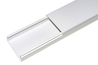 CONFEZIONE 6 CANALINE PASSACAVI IN PVC MM 60x25 MT 1 CON COPERCHIO SCORREVOLE BIANCO (6 MT IN TOTALE)