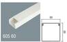 CANALINA PASSACAVI IN PVC MM 60X60 MT 2 CON COPERCHIO SCORREVOLE BIANCO