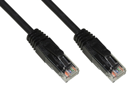 CAVO RETE CATEGORIA 6A NON SCHERMATO UTP AWG24 COLORE NERO HALOGENFREE MT 5