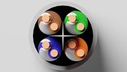 CAVO SOLIDO UTP PER RETI CATEGORIA 6 LSZH AWG23 MATERIALE CCA MATASSA MT 305 CLASSE CPR ECA