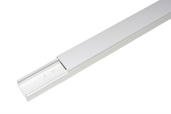 CONFEZIONE 8 CANALINE PASSACAVI ADESIVE IN PVC MT 1 DIMENSIONI 40x25 MM CON COPERCHIO SCORREVOLE BIANCO (8 MT IN TOTALE)