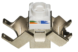 PRESA RETE KEYSTONE JACK RJ45 CATEGORIA 6 SCHERMATA TOOLESS CONTATTI DORATI 50 MICRON