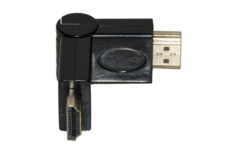 ADATTATORE HDMI® MASCHIO - HDMI® MASCHIO CONNETTORE INCLINABILE