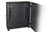 ARMADIO RACK 19" DA MURO VERTICALE 5U MISURE MM 650X730X248 COLORE NERO PER SERVER PROFONDI FINO A 58 CM, CON MONTANTI REGOLABIL