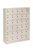 BOX 30 ALLOGGIAMENTI IN METALLO CON CHIUSURA CHIAVE, MISURE 110.5X23X90