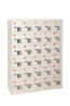 BOX 30 ALLOGGIAMENTI IN METALLO CON FINESTRA, CHIUSURA CHIAVE, MISURE 110.5X23X90