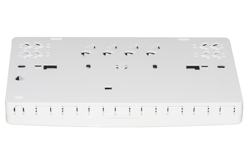 BOX 8 PORTE PER CONNETTORI  FIBRA OTTICA SC SIMPLEX O LC DUPLEX PER APPLICAZIONI FTTH