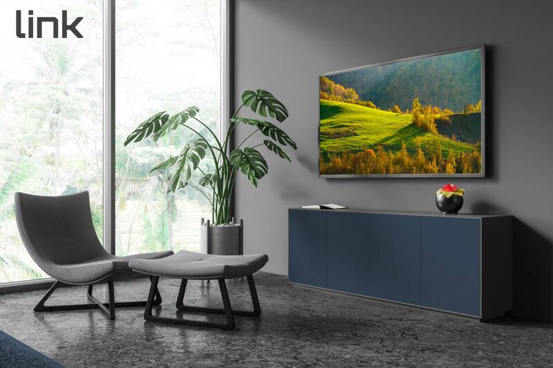 BRACCIO SUPPORTO A MURO A 2 SNODI PER SCHERMI 23"-42" FINO A 30 KG