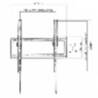 STAFFA A MURO ULTRA SLIM SUPPORTO TV 32"-55" LED/LCD FINO A 35 KG