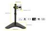 BRACCIO DA TAVOLO CON BASE PER VIDEO FINO A 8 KG DA 13 A 32" FINO A VESA 100X100