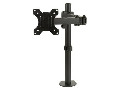 BRACCIO SUPPORTO DA TAVOLO CON MORSA A DUE SNODI PER VIDEO 13-32" FINO A 8 KG