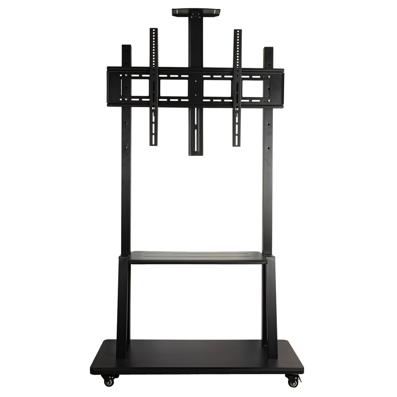 SUPPORTO TV GRANDE FORMATO 42-100" MAX VESA 600X900 CON RIPIANO PER DISPOSITIVI E SUPPORTO TELECAMERA