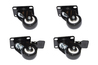 SET 4 RUOTE PER ARMADI 19" LINK  COLORE NERO
