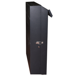 ARMADIO RACK 19" DA MURO VERTICALE 5U MISURE MM 650X1082X248 COLORE NERO PER SERVER PROFONDI FINO A 92 CM, CON MONTANTI REGOLABI