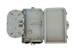 BOX DA ESTERNO 4 PORTE PER CONNETTORI FIBRA OTTICA SC SIMPLEX O LC DUPLEX PER APPLICAZIONI FTTH IP67