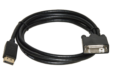 CAVO DISPLAYPORT MASCHIO - DVI MASCHIO CONTATTI DORATI MT. 1