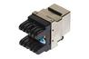 INSERTO JACK SCHERMATO RJ45 8 POLI CAT 5E 180° PER RETI