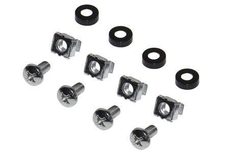 PANNELLO PATCH 19" VUOTO IN METALLO PER 8 KEYSTONE JACK NERO
