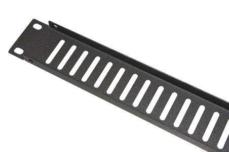PANNELLO CIECO VENTILATO 1 UNITA' PER ARMADI RACK 19" NERO VITI INCLUSE