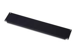 PANNELLO CIECO 2 UNITA' PER ARMADI RACK 19" NERO VITI INCLUSE