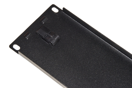 PANNELLO CIECO 2 UNITA' PER ARMADI RACK 19" COLORE NERO CHIUSURA A SCATTO