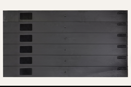 COPERTURA 19" PER ARMADI RACK 6U NERO CON PARTI 1U STACCABILI INSTALLAZIONE CON CLIP