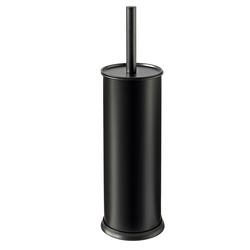 Portascopino Vic D 9,5x H40cm acciaio inox nero satinato Perfetto