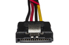 CAVO SPLITTER 1 X MOLEX MASCHIO - 2 X SATA FEMMINA CM 15