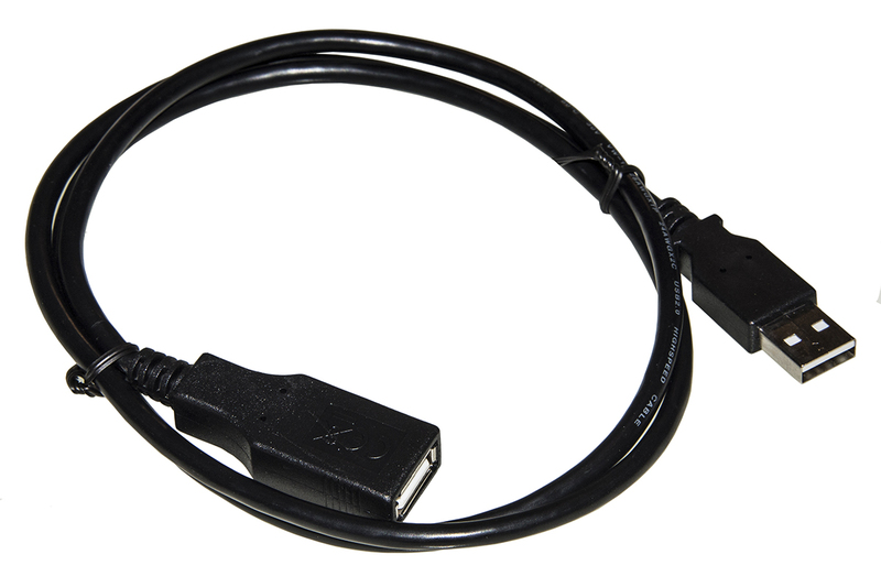 CAVO USB 2.0 MASCHIO/FEMMINA RAME CONNETTORE FEMMINA ISOLATO MT 0,5