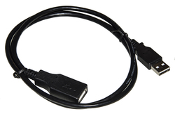 CAVO USB 2.0 MASCHIO/FEMMINA RAME CONNETTORE FEMMINA ISOLATO MT 1