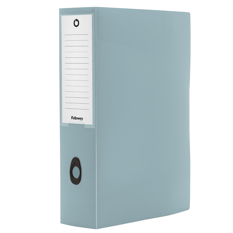 Scatola progetto plus HOLOS dorso 8cm in PP azzurro 25x35x8cm Fellowes