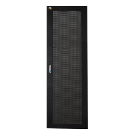 PORTA IN METALLO TRAFORATA NERA PER ARMADI LINK 32U LARGHEZZA 600MM CON SERRATURA