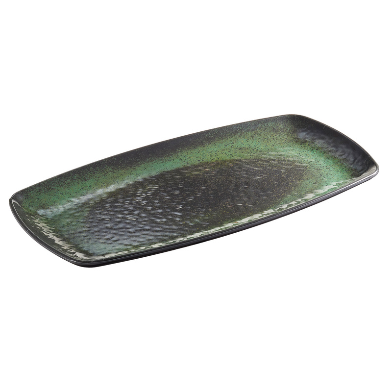 Piatto rettangolare Linea Amazzonia 35,5x19x2,5cm melamina Leone