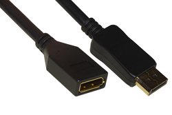 CAVO PROLUNGA DISPLAYPORT MASCHIO/FEMMINA CONTATTI DORATI 4K60HZ 21,6GBS MT 1