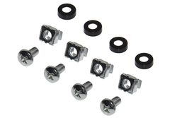 PANNELLO PATCH 19" VUOTO IN METALLO PER 8 KEYSTONE JACK NERO