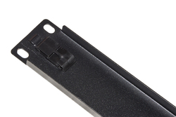 PANNELLO CIECO 1 UNITA' PER ARMADI RACK 19" COLORE NERO CHIUSURA A SCATTO