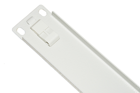 PANNELLO CIECO 1 UNITA' PER ARMADI RACK 19" COLORE GRIGIO CHIUSURA A SCATTO