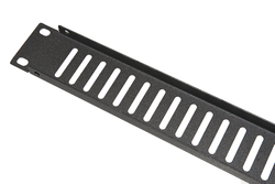 PANNELLO CIECO VENTILATO 1 UNITA' PER ARMADI RACK 19" NERO VITI INCLUSE