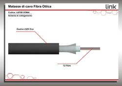 CAVO FIBRA OTTICA LOOSE TUBE 12 FIBRE OM4 INDOOR/OUTDOOR CPR ECA (AL METRO)