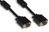CAVO VGA MONITOR 15 POLI MASCHIO/MASCHIO MT.1,80 CON FERRITE CON 15 FILI COLLEGATI COLORE NERO